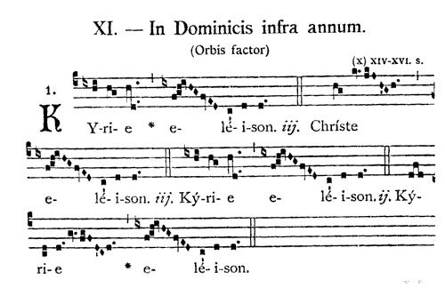 Kyrie missa XI