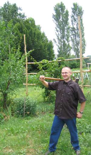 murphee on his way to work