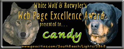White Wolf & Rotwyler's Web Page Excellence Award