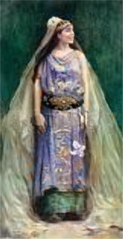 Lady Daphne, a fair and virtuous maiden