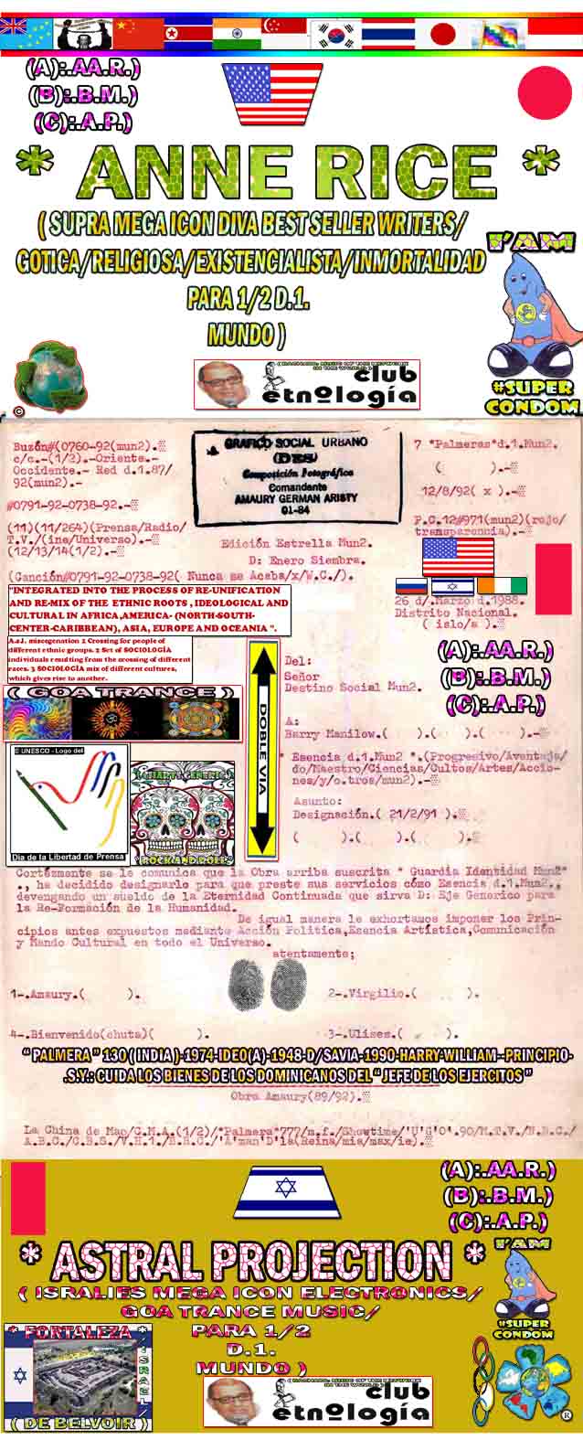 BUZON#0760-92-POSTE DE COURANT 12 janvier#971-couleurs : rouge/LYCRAS/transparents-DATE CRONOLOGICA:12-08-1992-date d�signation:21-02-1991-#s♣◘(11)/(11/264)-(A):.A.R.).-.(B):.B.M.).-.(C):.A.P.).-0791-92-0738-92-morceau#0791-92-0738-92-(N'est jamais vient/X/.W.C.).-AND: BARRY MANILOW - Can't Smile without you/ Anne Rice: Vampire Chronicler/ Goa Mutation - Astral Projection - Amen).-�dition �toile MONDE D: janvier ensemencement.