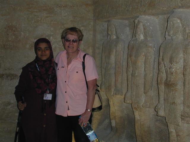 Ellen and Omnya our Cairo Guide