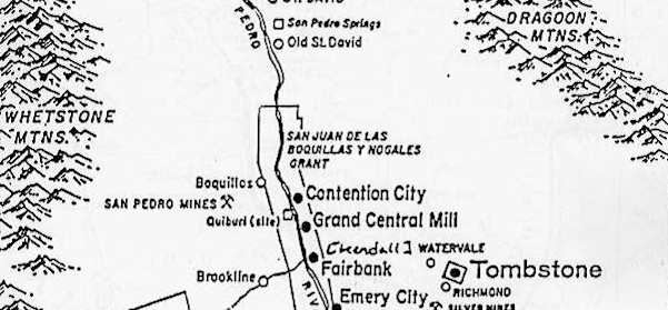 Map Of Territory Of Arizona
