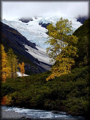 Glacier and fall colors