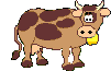 animated cow