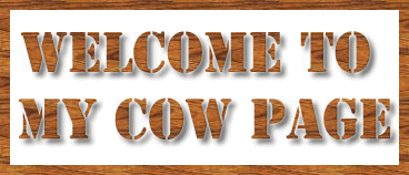 Wood grain cow welcome