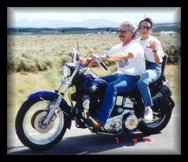 Photo of us riding along Vic and Kathy