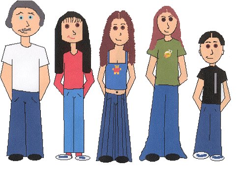 Jessi's Computer drawing of family