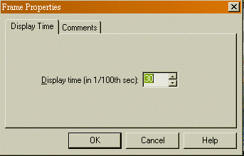 Low numbers make the frame go faster, high numbers slow it down.