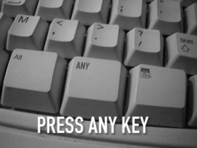 Press the any key