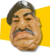 Saddam Hussein cartoon head