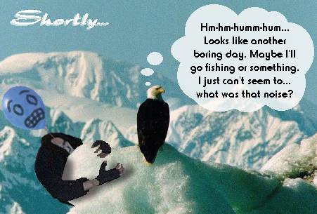 [Somewhere, high upon a mountain top...]