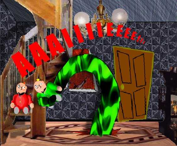 [It grabbed Ned and pulled him into it's lair...]