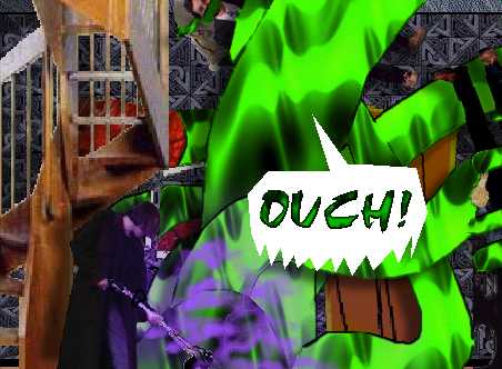 [Hold up there boy, I say, I say, you're liable to hurt somebody!]