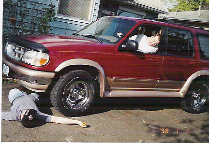 Dad running over Alex