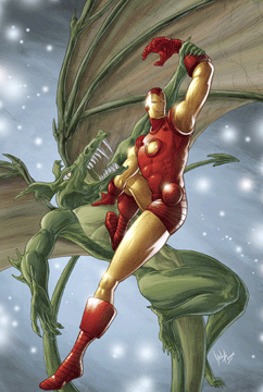 Iron Man vs a Dragon