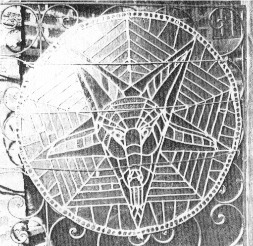 Stained glass of a Ram