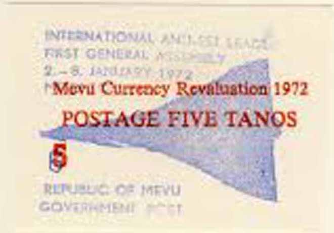 Mevu 1972 Currency revaluation, 5 tanos