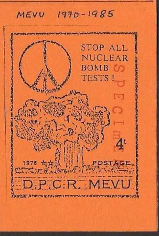 Mevu 1985 4 tanos, Anti-Nuclear Campaign. Click to view the booklet cover.