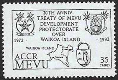 Mevu 1992 20th anniversary of protectorate over Waikoa Island, 35 tanos