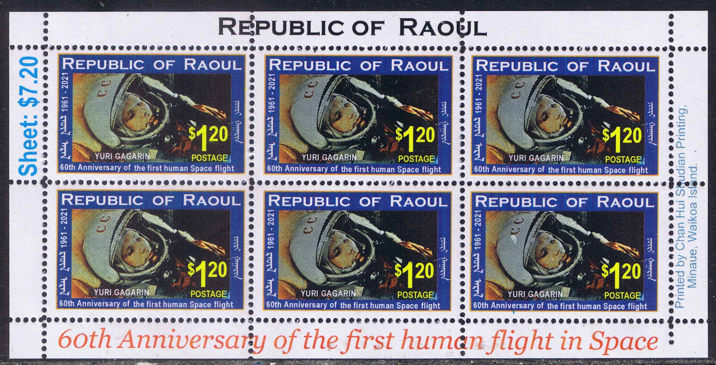 Raoul 2021 60th anniversary of Yuri Gagarin's first flight into Space.