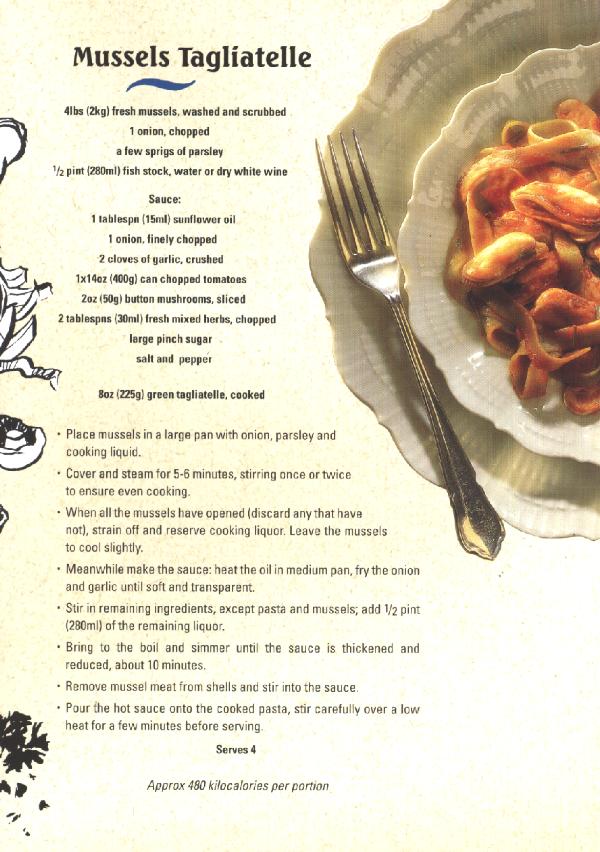 (mussels tagliatelle)