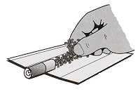 Mischung einbr�seln