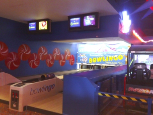 Relax and have a game of Bowlingo, The 10 pin Bowling game that all can enjoy. (Just like a real Bowling alley but smaller)