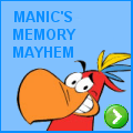 Play a memory game with Manic the Parrot, Click to play for free.