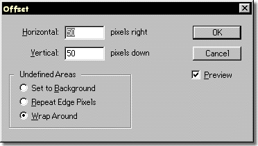Using the Offset Filter in Photoshop