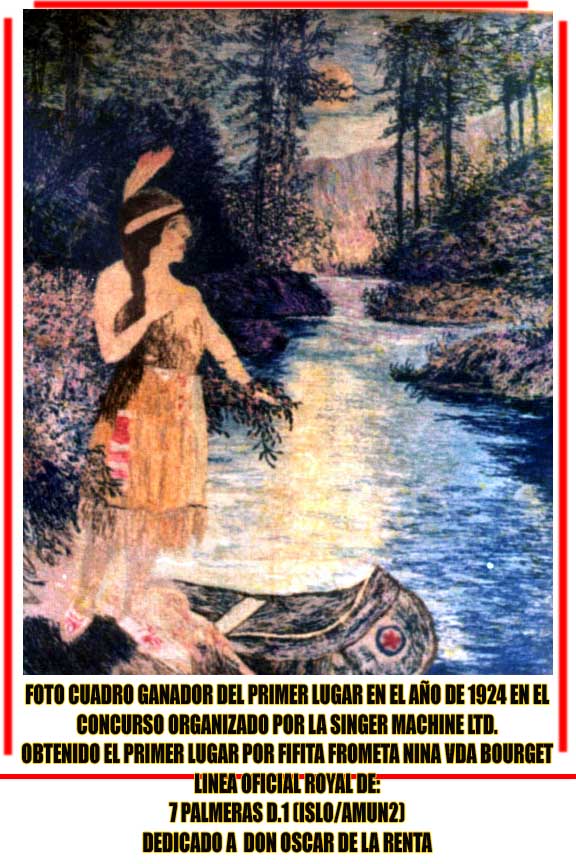 FOTO CUADRO GANADOR DEL PRIMER LUGAR EN EL A&Ntilde;O DE 1924 EN EL