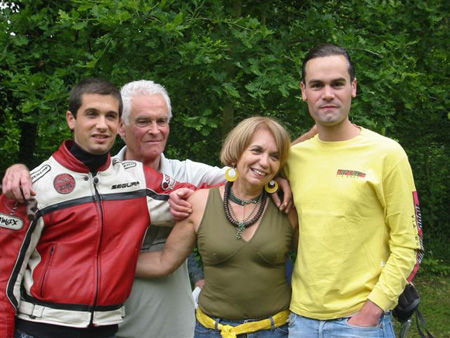 Janaina com os filhos Yann e
Fabrice