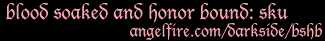 blood soaked and honor bound: sku