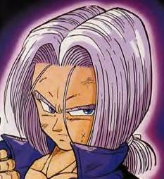 Trunks's acsended super saiyan hair looks about the same as Broly's even  though they both have different hair styles because Trunks has a bull cut  while Broly has more of a mullet