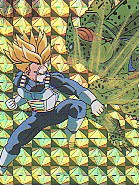 Trunks fighting with Imperfect Cell