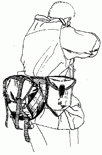 The versatility of the Drop Zone MULES Chest rig is demonstrated again while used as a belt rig.