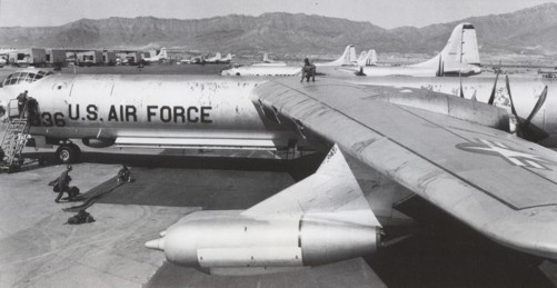 B-36D aircraft at Biggs AFB, 1956.