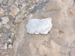 Melted aluminum from B-36 crash