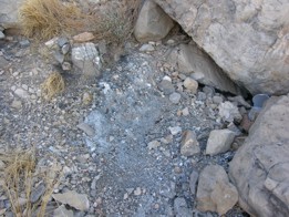 Slag debris from B-36 crash
