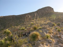 B-36 main gear in B-36 crash area