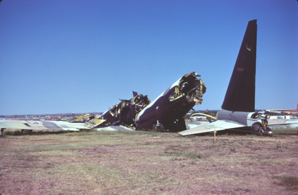 B-52D 56-0662 at Carswell AFB in August, 1984.