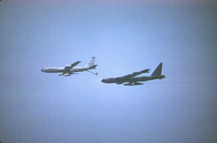 KC-135A passing gas