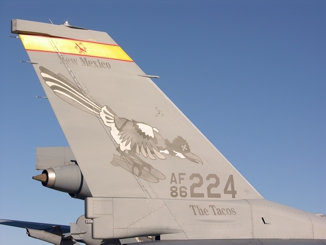 New Mexico Air National Guard F-16 markings