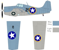 Grumman F4F-4 Wildcat color scheme and markings