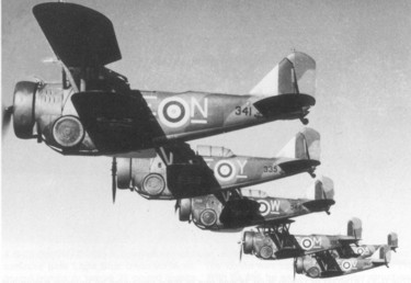 Grumman FF-1 Ganadian Car & Foundry G-23 in
                RAF/RCAF color schemes Goblin