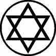 Jewish Star In Circle
