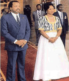 Paul Biya before his Divorce to 1st lady Irene Biya. It is rumoured that Irene died of a massive headache!