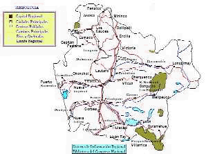 Mapa Araucan&iacute;a, en grande