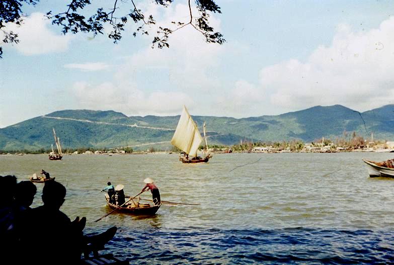 The Bay of Danang looking out from the Grand Hotel
