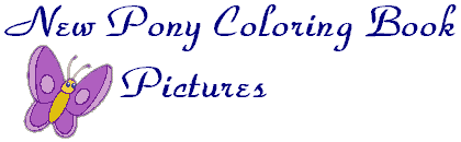 New Pony Coloring Book Pictures